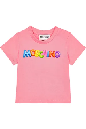 Moschino Baby logo cotton-blend T-shirt