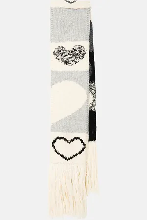 Joseph Intarsia wool-blend scarf