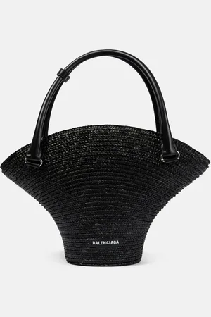 Balenciaga Beach Bag Medium raffia tote bag
