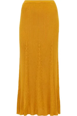 GABRIELA HEARST Meda silk and cashmere midi skirt