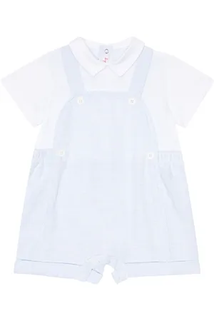 Il gufo Cotton-blend playsuit