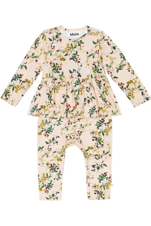 Molo Baby Florie floral cotton-blend jumpsuit