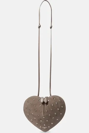 Alaïa AlaÃ¯a Le CÅur studded suede shoulder bag