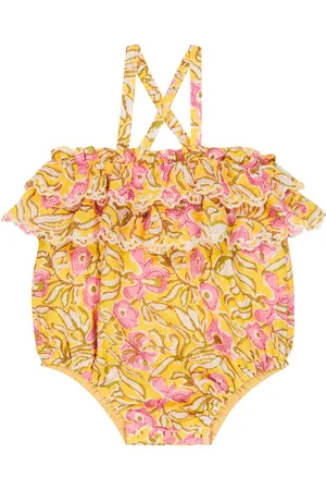 Louise Misha Baby Kumal floral cotton romper