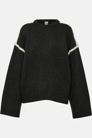 Totême Embroidered wool and cashmere sweater