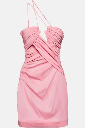Nensi Dojaka Draped one-shoulder minidress