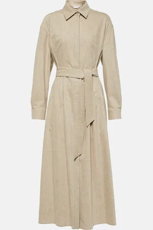 Max Mara Edro wool and cashmere shirt dress