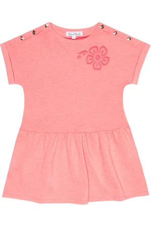 Tartine Et Chocolat Embroidered cotton-blend dress