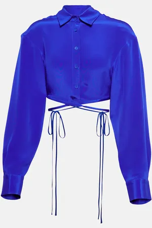 CHRISTOPHER ESBER Wraparound silk shirt