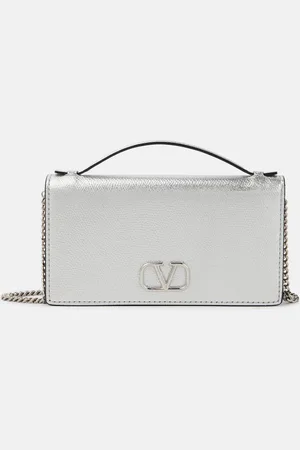 VALENTINO GARAVANI VLogo Signature Mini leather wallet on chain