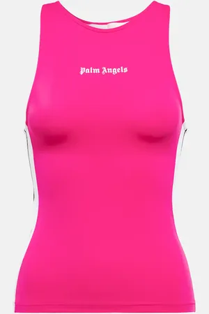 Palm Angels Logo jersey tank top