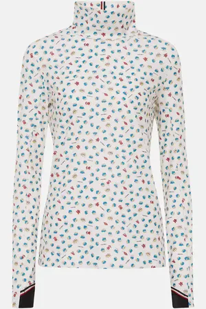 Moncler X Naj-Oleari 3 Moncler Grenoble printed turtleneck ski top
