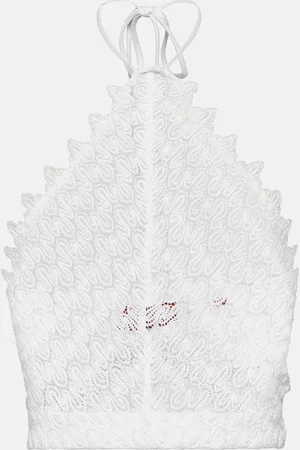 Missoni Crochet-knit halterneck crop top