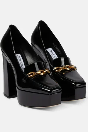 Jimmy Choo Diamond Tilda embellished patent leather pumps
