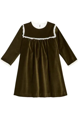 La Coqueta Carolina ruffled velvet dress
