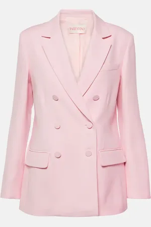 VALENTINO Double-breasted wool and silk blazer