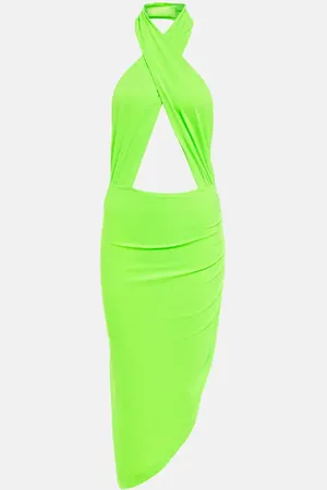 Norma Kamali Cutout halterneck midi dress