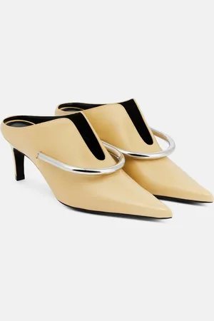 Jil Sander Embellished leather mules