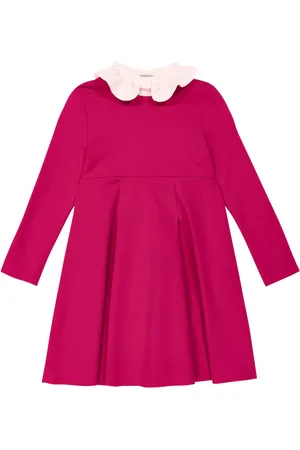 Il gufo Pleated jersey dress