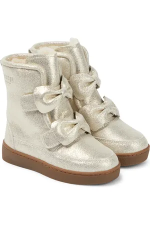 Donsje Isa metallic leather boots