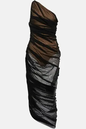 Norma Kamali Diana jersey one-shoulder midi dress