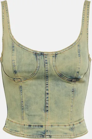 KNWLS Harley denim crop top