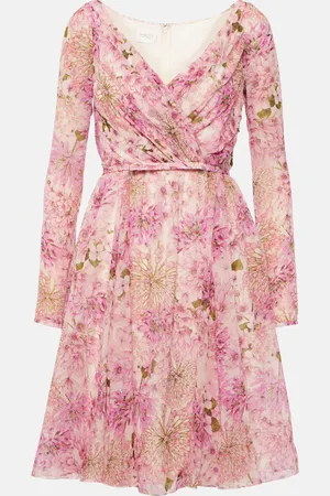 Giambattista Valli Printed silk georgette minidress