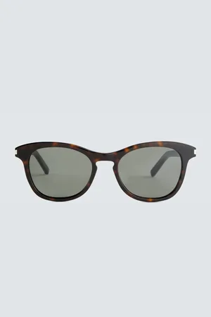 Saint Laurent Round-frame acetate sunglasses