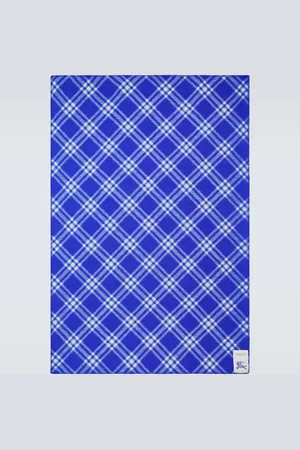 Burberry Equestrian Knight Check wool blanket