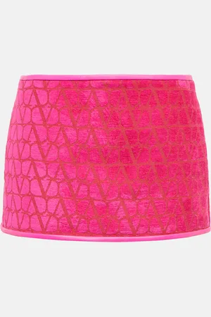 VALENTINO Toile Iconographe velvet miniskirt