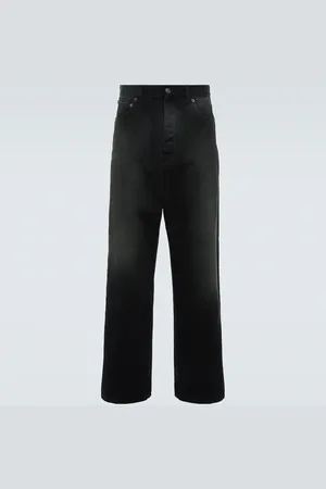 Balenciaga Size Sticker wide-leg jeans
