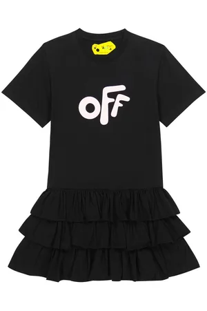 OFF-WHITE Printed cotton T-shirt dress