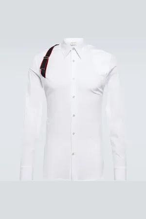 Alexander McQueen Signature Harness cotton-blend shirt