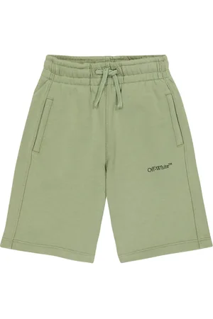 OFF-WHITE Logo cotton jersey shorts
