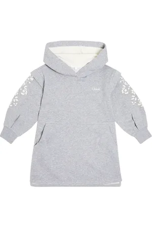 Chloé ChloÃ© Kids Embroidered cotton hoodie dress