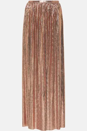 Paco rabanne Metallic mesh maxi skirt