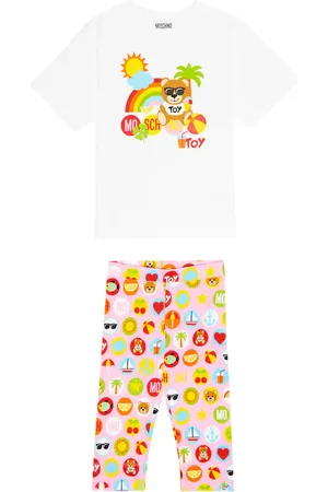 Moschino Cotton-blend jersey T-shirt and leggings set