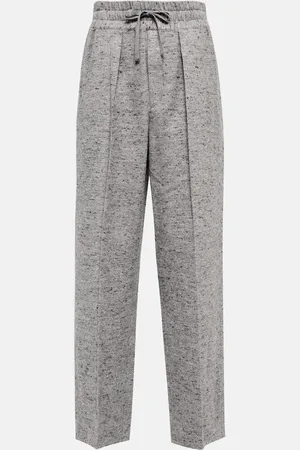 Marant Etoile High-rise cotton-blend pants