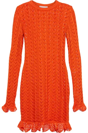 J.W.Anderson Open-knit cotton minidress