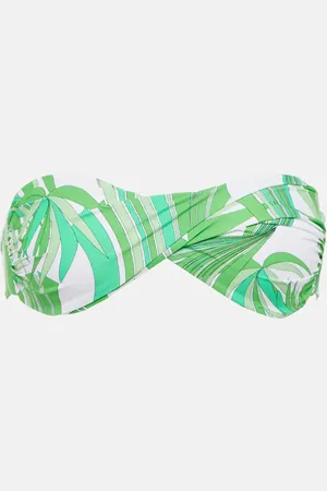 Melissa Odabash Martinique printed bandeau bikini top