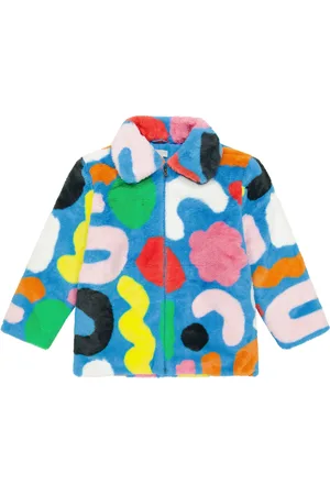 Stella McCartney Patterned fleece coat