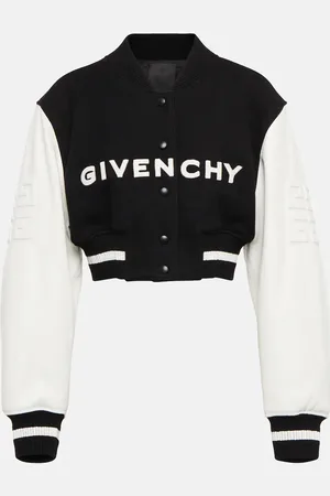 Givenchy Logo cropped varsity jacket