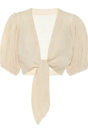 Lisa Marie Fernandez Linen crop top