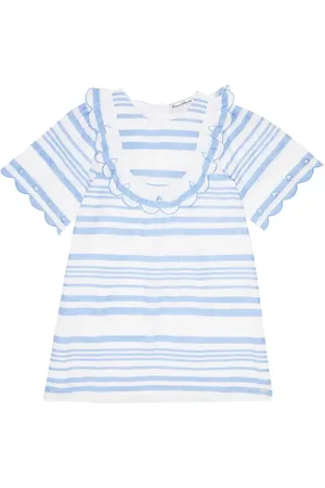 Tartine Et Chocolat Striped cotton chambray dress