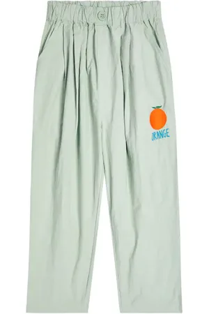 Jelly Mallow Embroidered cotton pants