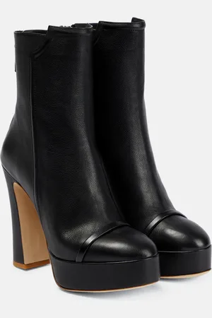 MALONE SOULIERS Alexa platform leather ankle boots