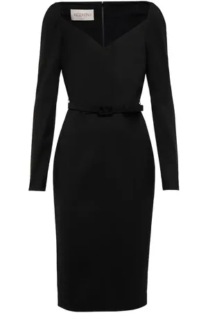 VALENTINO Wool midi dress