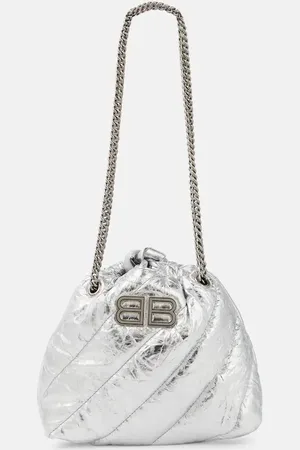 Balenciaga Crush Mini metallic leather crossbody bag