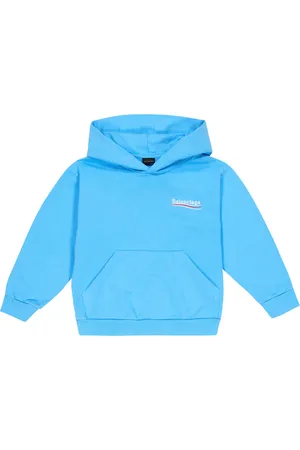Balenciaga Logo cotton jersey hoodie
