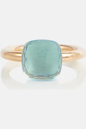 Pomellato Nudo 18kt gold ring with topaz